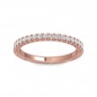 FlyerFit® 14K Pink Gold Vintage Wedding Band