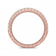 FlyerFit® 14K Pink Gold Vintage Wedding Band