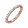 FlyerFit® 14K Pink Gold Vintage Wedding Band