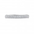 FlyerFit® 18K White Gold Micropave Wedding Band