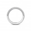 FlyerFit® 14K White Gold Micropave Wedding Band