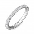 FlyerFit® Platinum Micropave Wedding Band