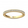 FlyerFit® 14K Yellow Gold Micropave Bead Set Wedding Band