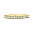 FlyerFit® 14K Yellow Gold Micropave Bead Set Wedding Band