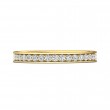 FlyerFit® 14K Yellow Gold Micropave Bead Set Wedding Band