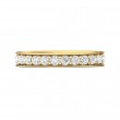 FlyerFit® 14K Yellow Gold Micropave Bead Set Wedding Band