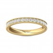 FlyerFit® 14K Yellow Gold Micropave Bead Set Wedding Band