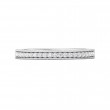 FlyerFit® 14K White Gold Micropave Bead Set Wedding Band