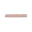 FlyerFit® 18K Pink Gold Micropave Bead Set Wedding Band