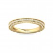 FlyerFit® 14K Yellow Gold Micropave Bead Set Wedding Band