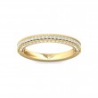 FlyerFit® 14K Yellow Gold Micropave Bead Set Wedding Band