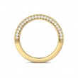 FlyerFit® 14K Yellow Gold Micropave Bead Set Wedding Band