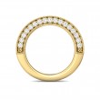 FlyerFit® 14K Yellow Gold Micropave Bead Set Wedding Band