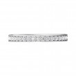 FlyerFit® Platinum Micropave Bead Set Wedding Band