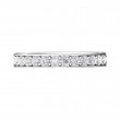 FlyerFit® 18K White Gold Micropave Bead Set Wedding Band