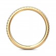 FlyerFit® 18K Yellow Gold Micropave Cutdown Wedding Band