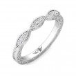 FlyerFit® Platinum Vintage Wedding Band