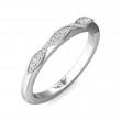 FlyerFit® Platinum Micropave Bead Set Wedding Band