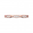 FlyerFit® 18K Pink Gold Vintage Wedding Band