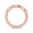 FlyerFit® 18K Pink Gold Vintage Wedding Band