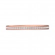 FlyerFit® 18K Pink Gold Micropave Bead Set Wedding Band