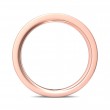 FlyerFit® 18K Pink Gold Micropave Bead Set Wedding Band