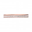 FlyerFit® 14K Pink Gold Micropave Bead Set Wedding Band