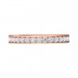 FlyerFit® 14K Pink Gold Micropave Bead Set Wedding Band