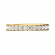 FlyerFit® 14K Yellow Gold Micropave Bead Set Wedding Band