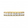 FlyerFit® 14K Yellow Gold Micropave Bead Set Wedding Band