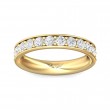 FlyerFit® 14K Yellow Gold Micropave Bead Set Wedding Band