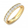 FlyerFit® 14K Yellow Gold Micropave Bead Set Wedding Band