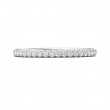 FlyerFit® Platinum Micropave Cutdown Wedding Band