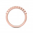 FlyerFit® 18K Pink Gold Channel  Wedding Band