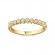 FlyerFit® 14K Yellow Gold Channel  Wedding Band