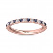 FlyerFit® 14K Pink Gold Stackers Wedding Band