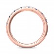 FlyerFit® 14K Pink Gold Stackers Wedding Band