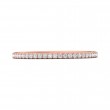 FlyerFit® 14K Pink Gold Micropave Cutdown Wedding Band