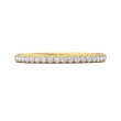 FlyerFit® 14K Yellow Gold Micropave Cutdown Wedding Band