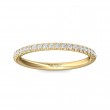 FlyerFit® 14K Yellow Gold Micropave Cutdown Wedding Band