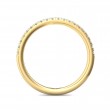 FlyerFit® 14K Yellow Gold Micropave Cutdown Wedding Band