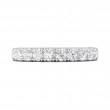 FlyerFit® 14K White Gold Vintage Wedding Band