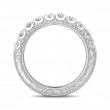 FlyerFit® 14K White Gold Vintage Wedding Band