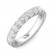 FlyerFit® 14K White Gold Vintage Wedding Band