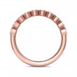 FlyerFit® 14K Pink Gold Stackers Wedding Band