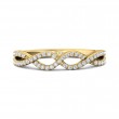 FlyerFit® 14K Yellow Gold Micropave Cutdown Wedding Band