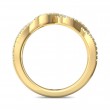 FlyerFit® 14K Yellow Gold Micropave Cutdown Wedding Band