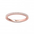 FlyerFit® 18K Pink Gold Vintage Wedding Band