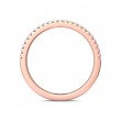 FlyerFit® 18K Pink Gold Vintage Wedding Band