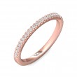 FlyerFit® 18K Pink Gold Vintage Wedding Band